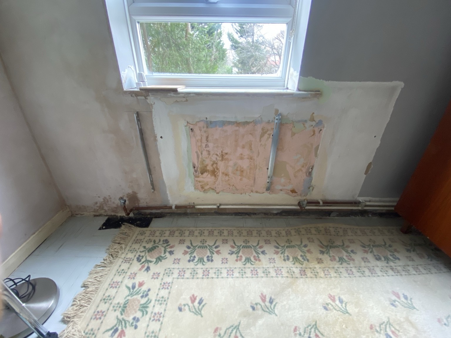 Radiator installation preparation