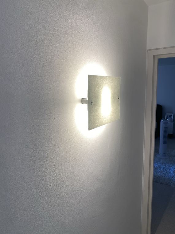 Wall light before replacement